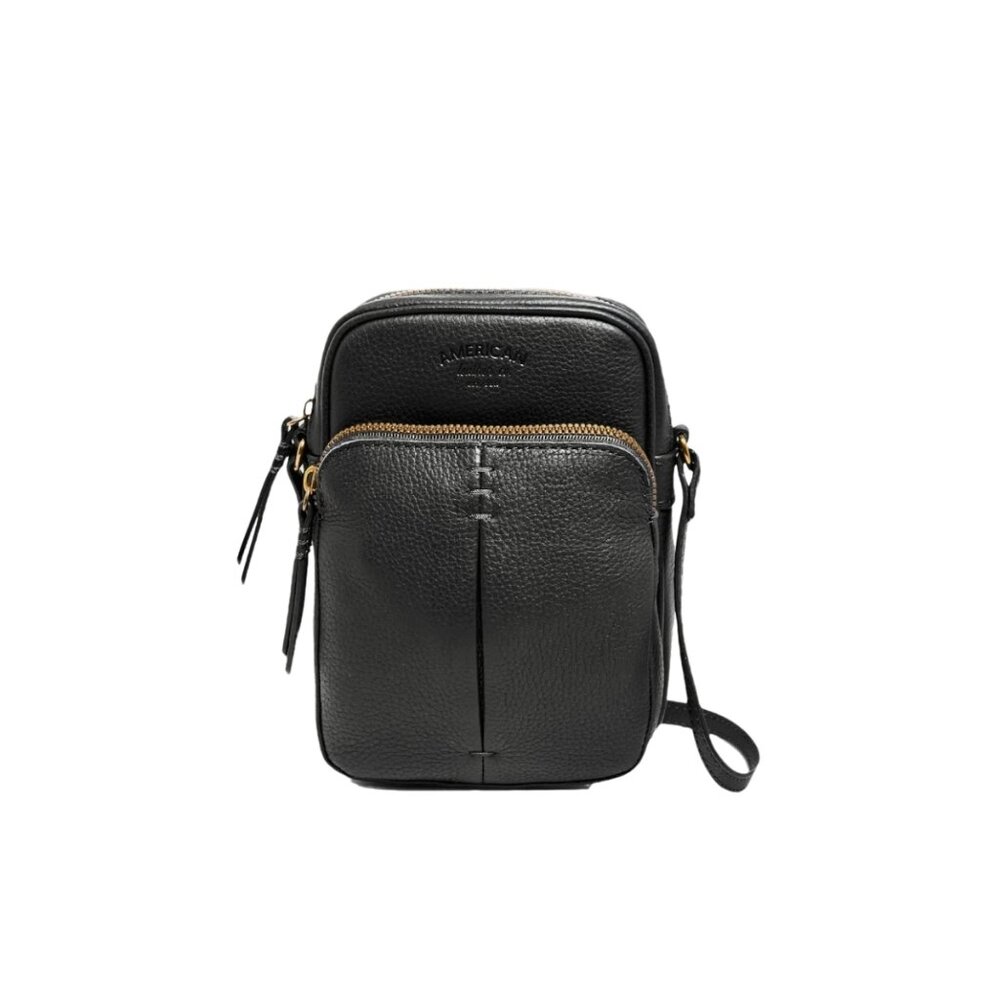 American Leather Co. | Cleveland NS Black Leather Crossbody